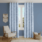 Sky Mist Blue Curtain - home loom India
